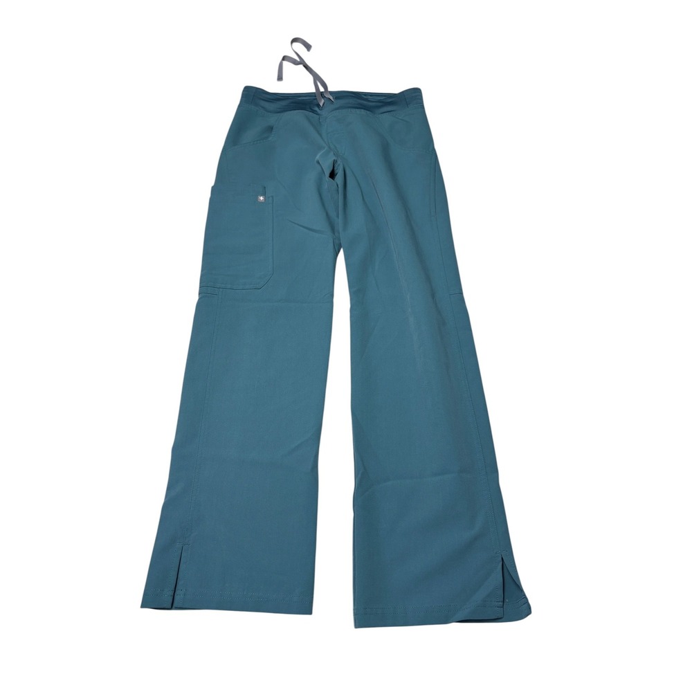 Figs  Kade Straight-Leg Scrub Pant Teal Blue Womens XS Petite